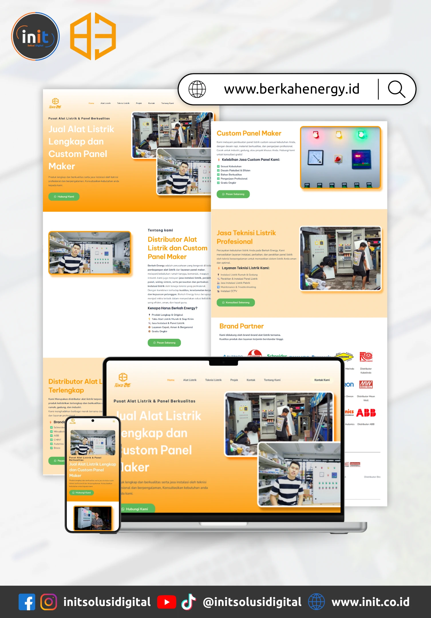 Portofolio Website Berkah Energy