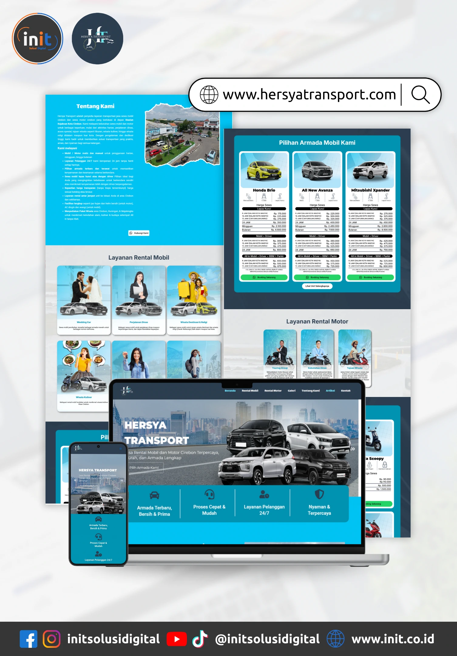 Portofolio Website Hersya Transport